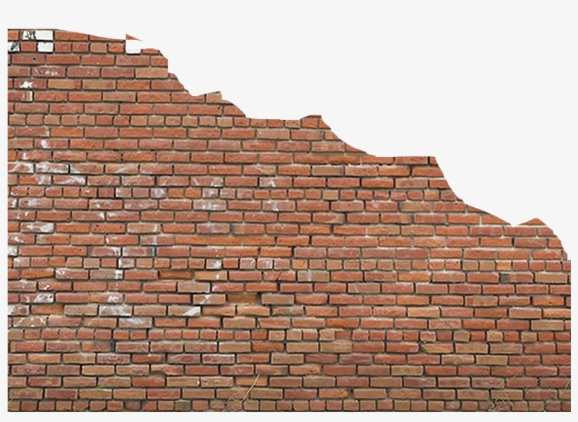Ftestickers Broken Backgroundstickers Report - Broken Brick Wall Png, transparent png