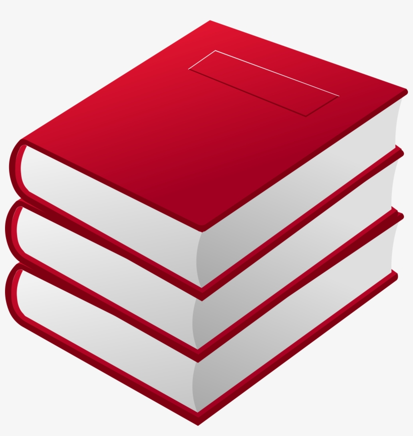Cartoon Books Png - Red Books Clipart, transparent png