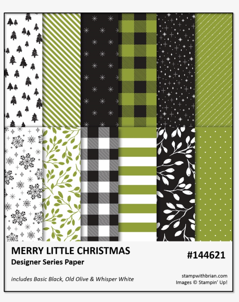 Merry Little Christmas, Stampin' Up , Brian King - Stampin Up Merry Little Christmas Dsp, transparent png