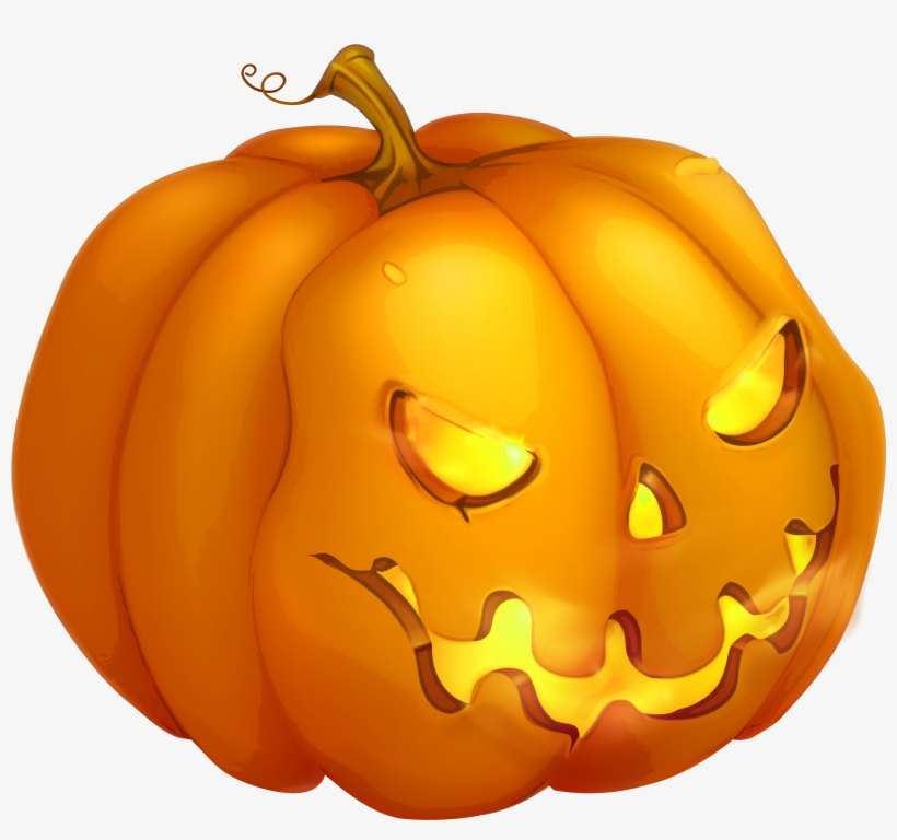Halloween Evil Pumpkin Png Clipart Image - Jack O Lantern Png Evil, transparent png