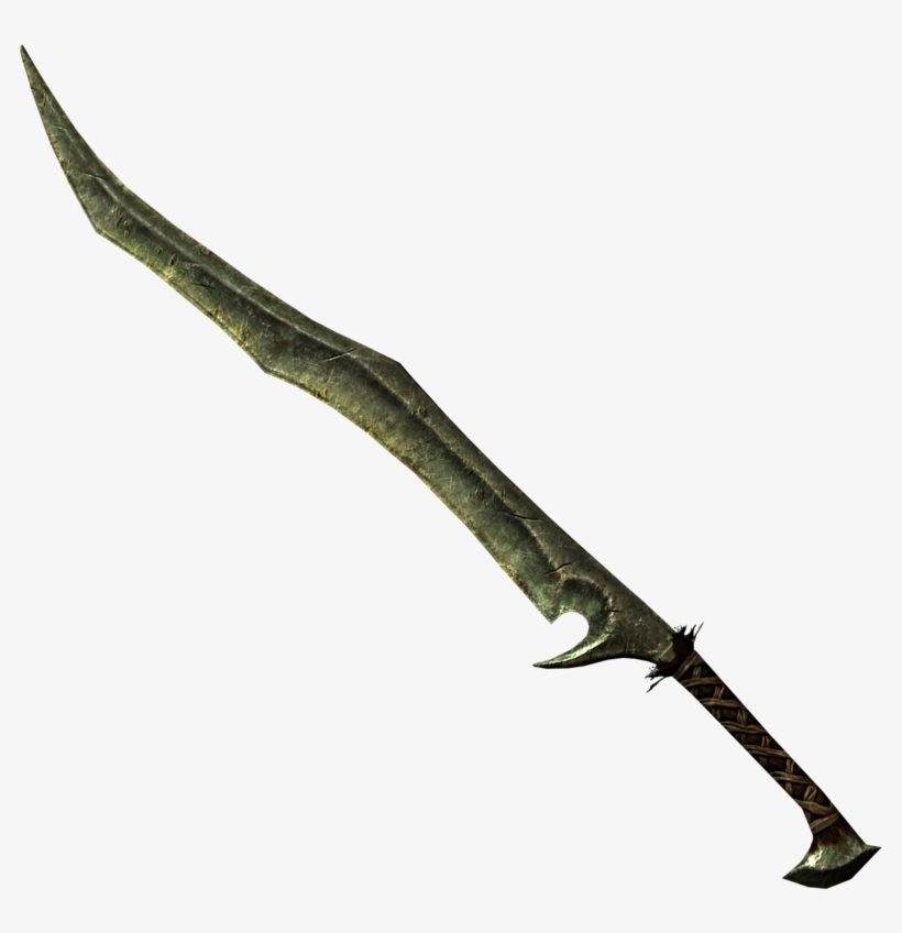 Orcishgreatsword Sk - Skyrim Orcish Greatsword, transparent png