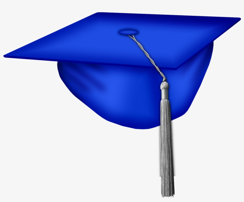 Dark Blue Graduation Cap Kiss - Blue Graduation Cap Png, transparent png