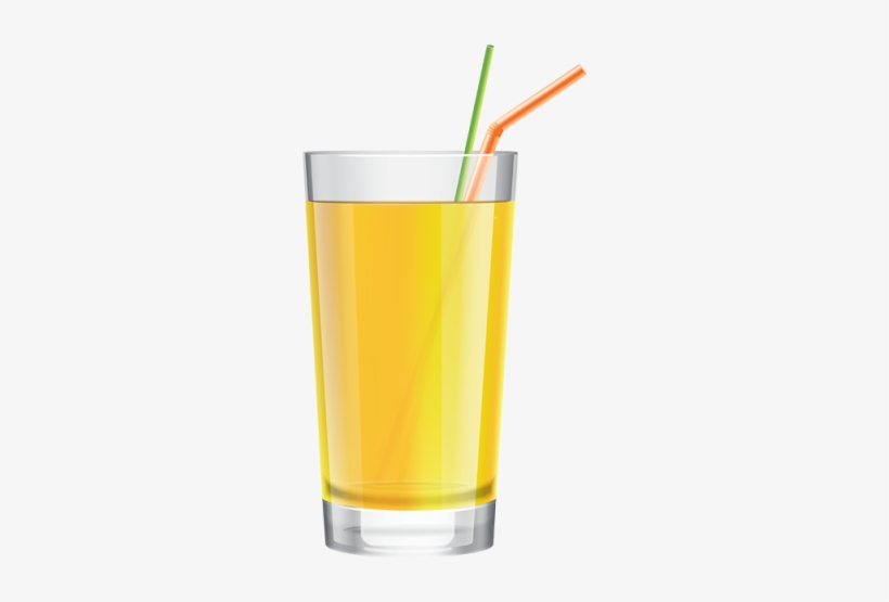 Pineapple Juice Glass With Cocktail Straw, Pineapple - Juice Glass With Straw Png, transparent png