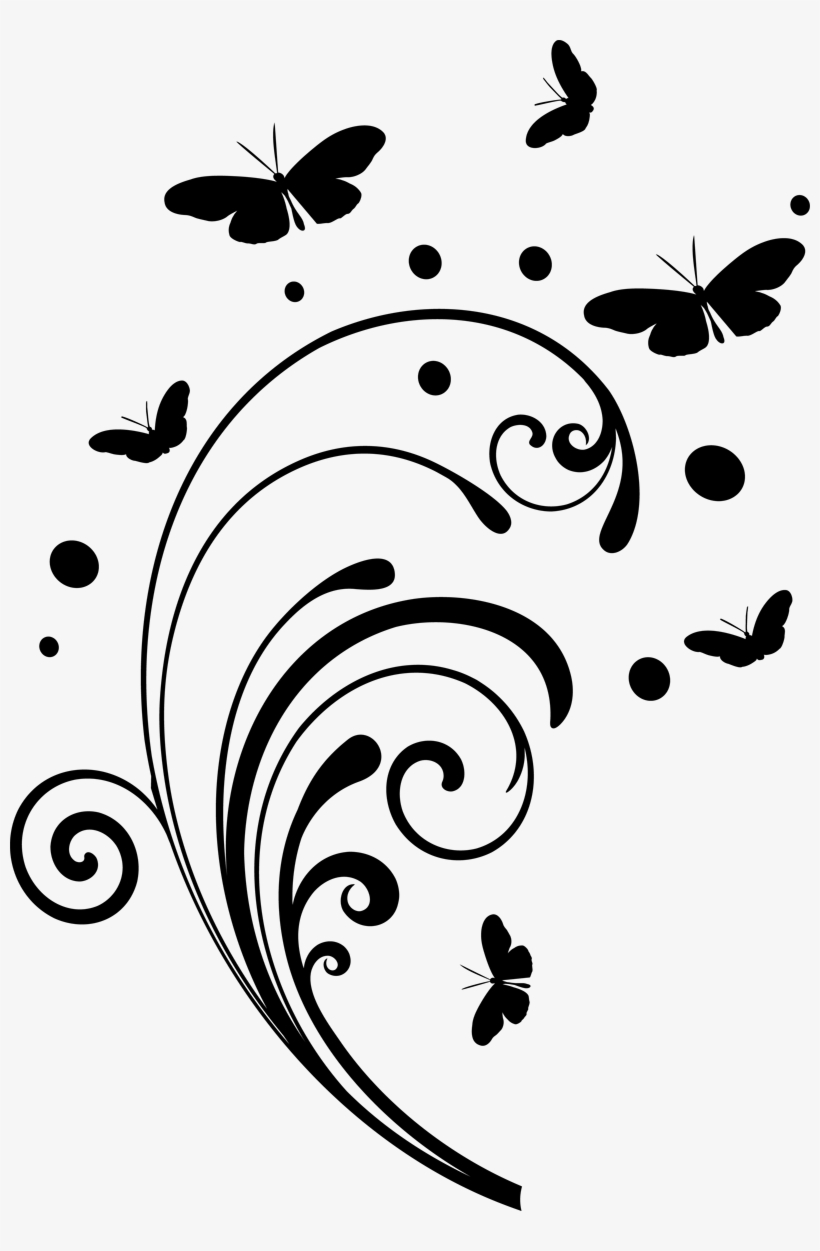 Black Swirls - Black And White Swirls Png, transparent png