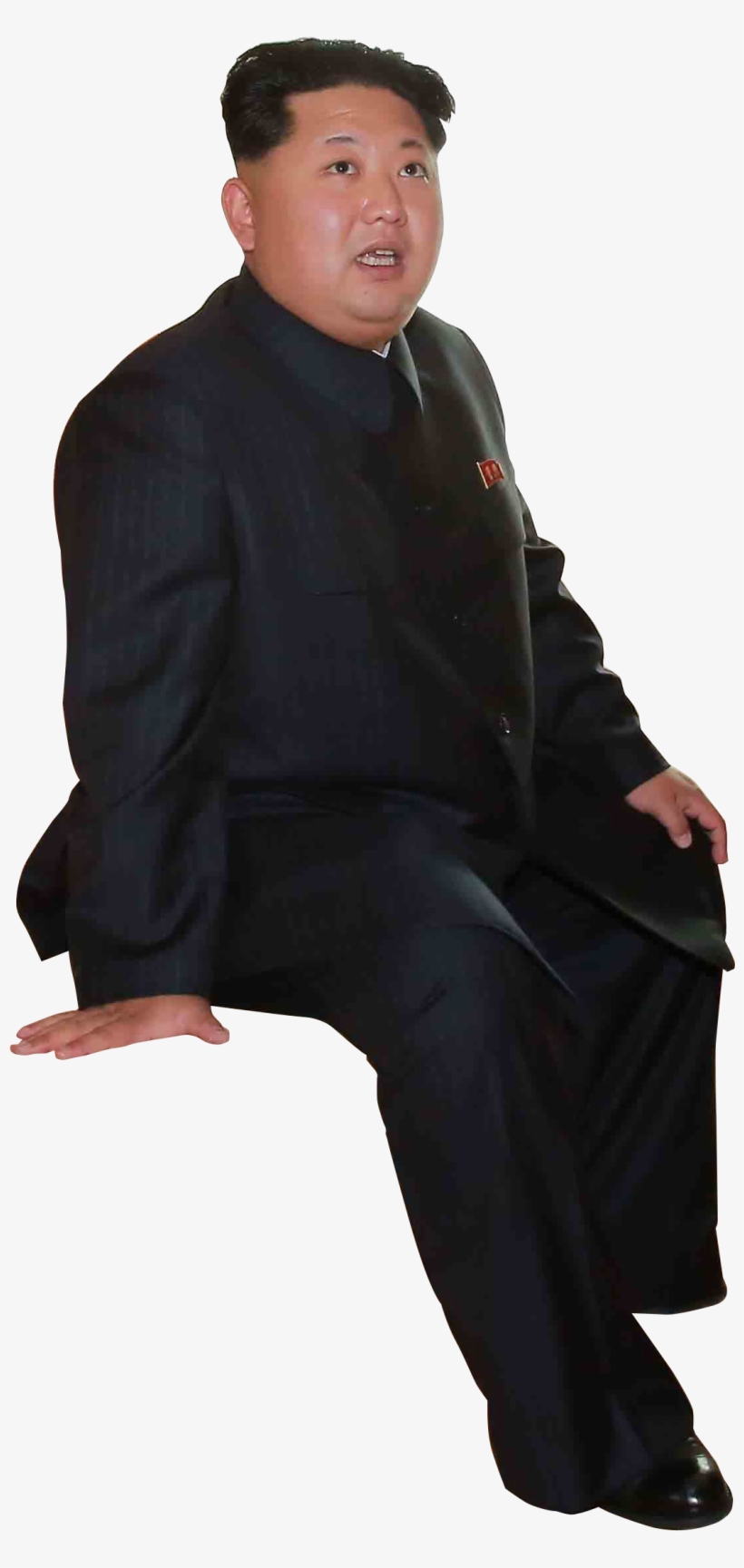 High Res Kim Bong Un Meme Ready Png File - Kim Jong Un Sitting Png, transparent png