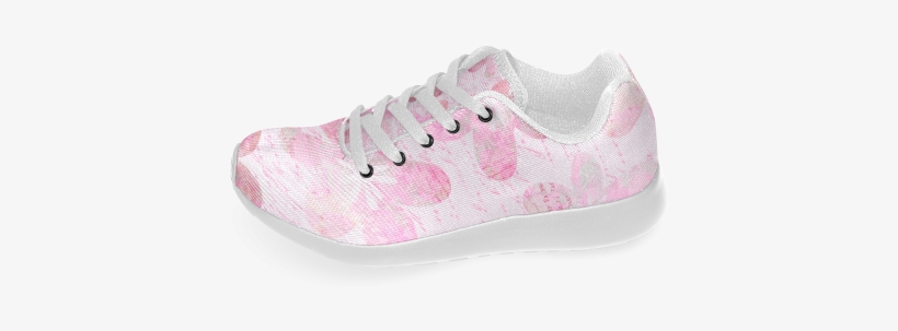Watercolor Flower Pattern Women's Running Shoes - Sneakers, transparent png