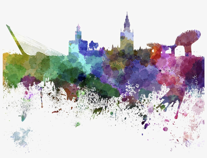 Painting Download Transparent Png Image - City Paintings With White Background, transparent png