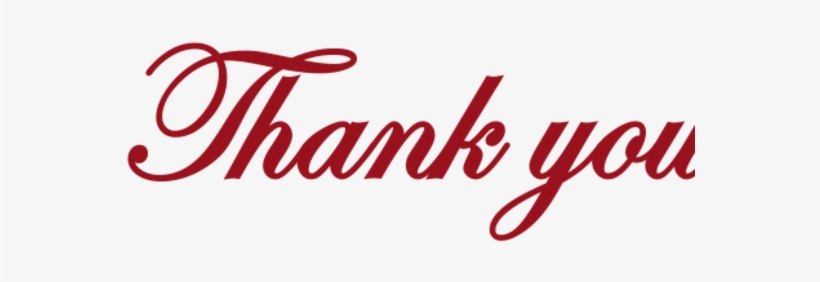 Thank You Millerton School - Thank You Red Png, transparent png