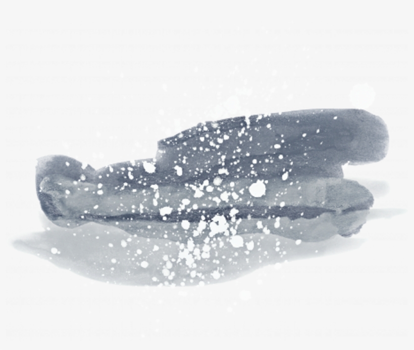 Overlay Sticker Summer Watercolor Splatter Element - Snow, transparent png