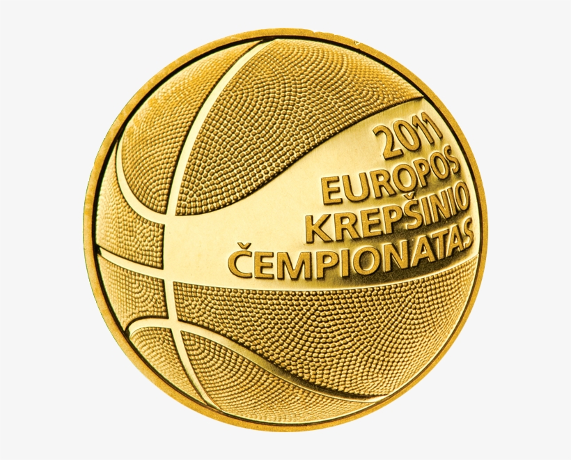 Lt 2011 50litų Basketball B - Gold Basketball Png, transparent png