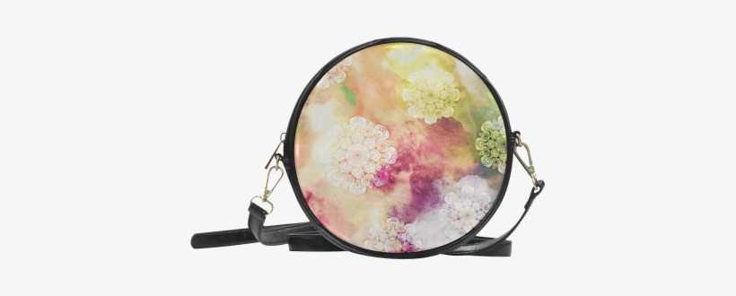 Watercolor Lotus Mandala Pattern - Miraculous Ladybug Marinette Purse, transparent png