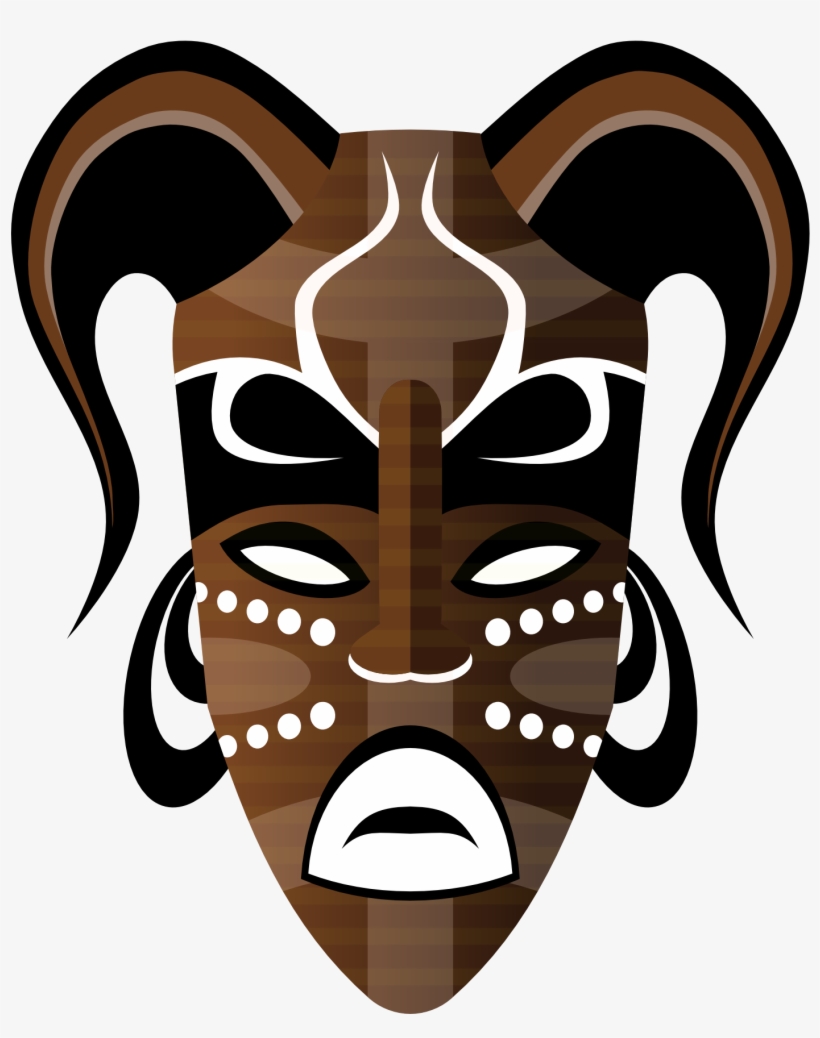 Tribal Clipart Tribal Mask - African Tribal Masks, transparent png