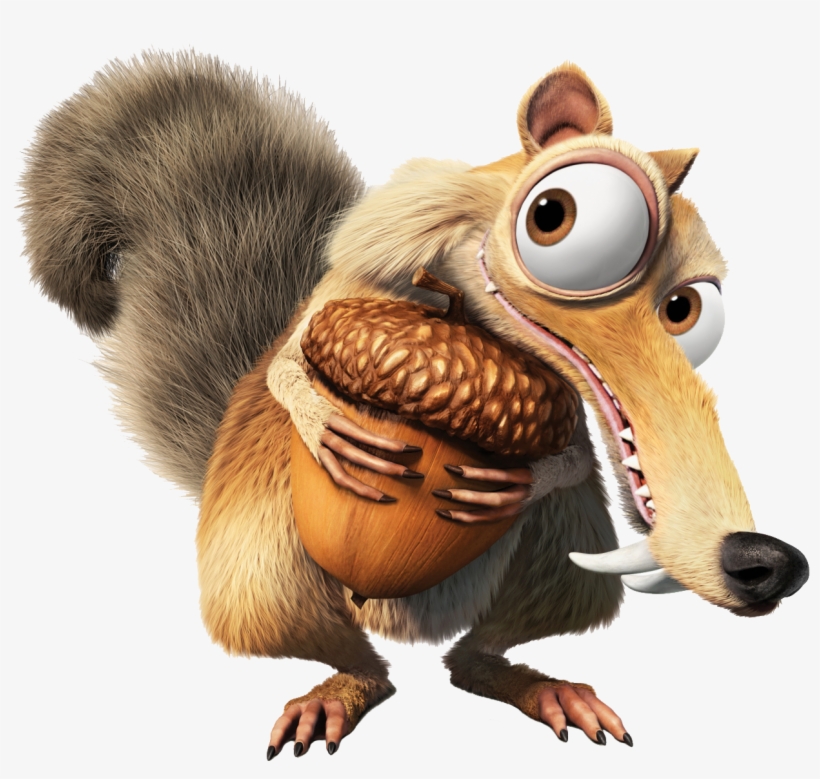 Scrat1 - Idade Do Gelo Esquilo, transparent png
