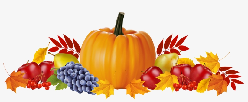 Autumn Fruits And Leaves Png Clipart Image - We Are Closed For Thanksgiving, transparent png