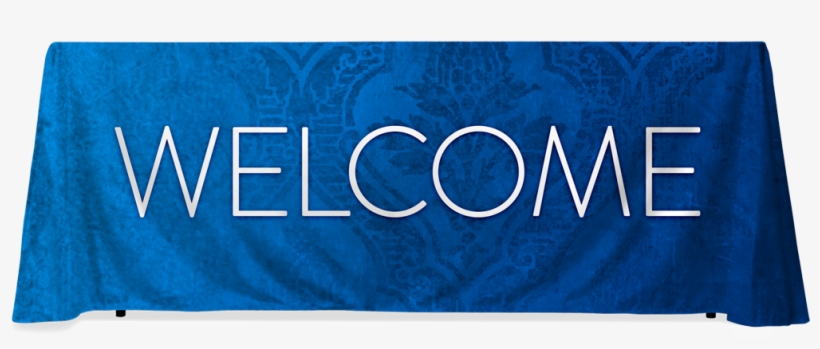 Blue Baroque Welcome - Blue, transparent png