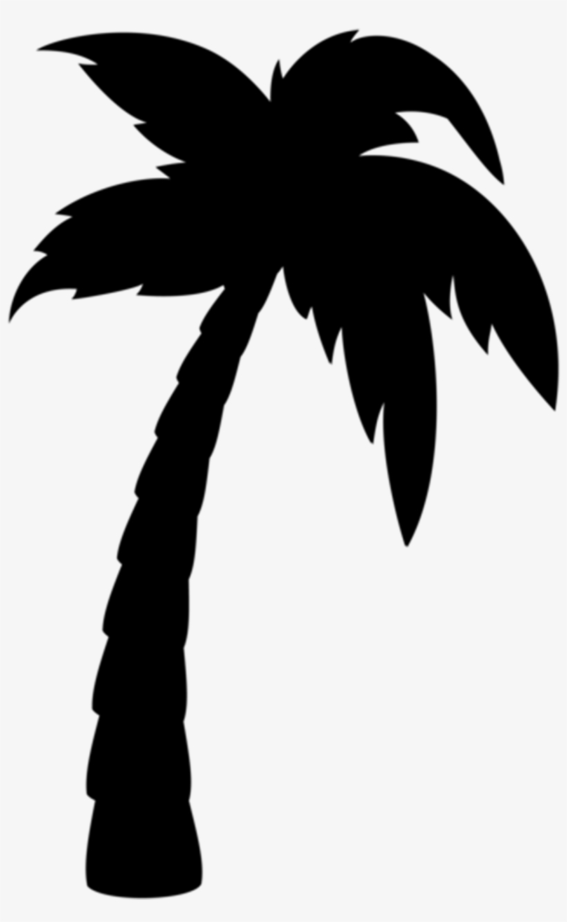 Palm Tree Silhouette, transparent png