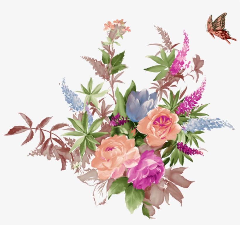 Drawing Garden Watercolor - Bansuansukdee Paper For Decoupage Vintage Style And, transparent png