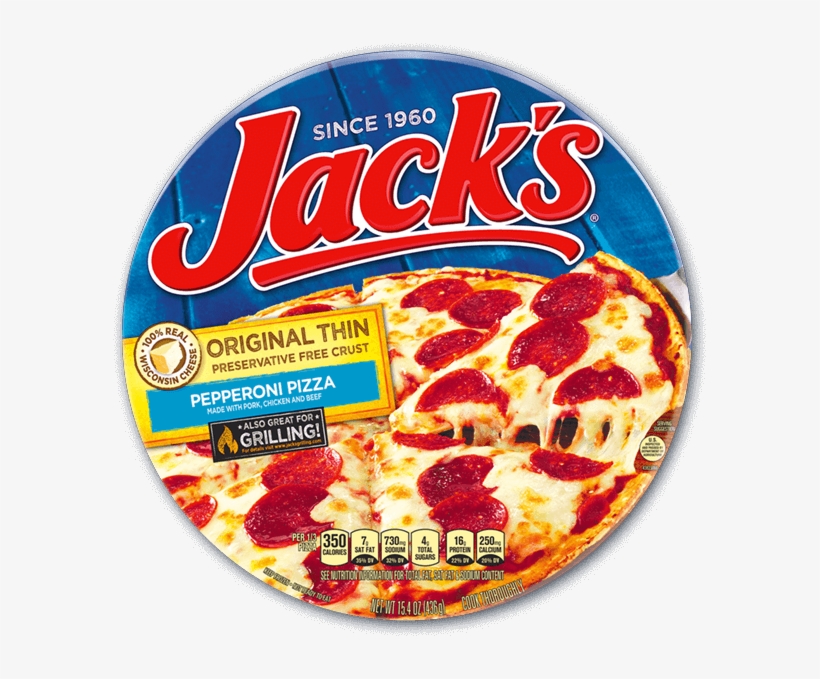 Jack's® Original - Jacks Thin Crust Pepperoni, transparent png