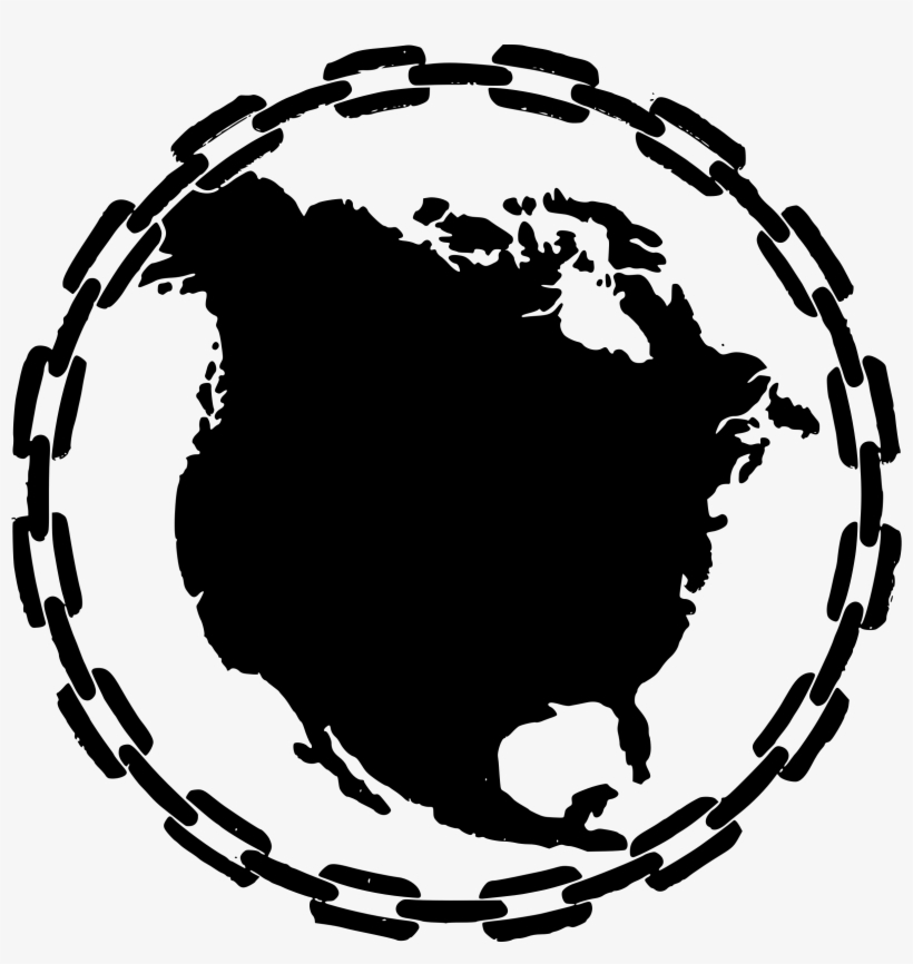 This Free Icons Png Design Of North America In Chains, transparent png