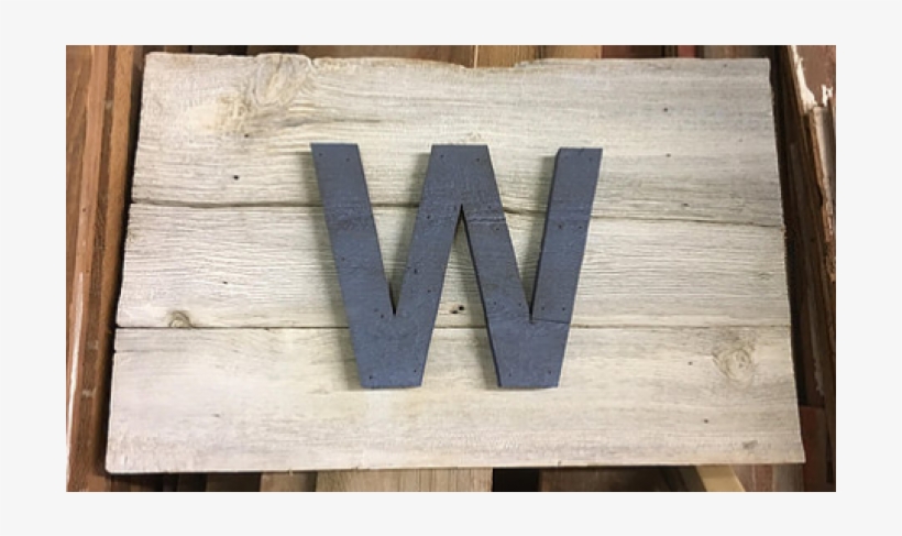Chicago Cubs Reclaimed Wood Win Flag From Belleandjune - Cubs Win Flag, transparent png