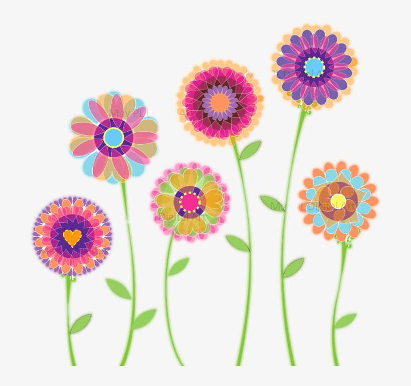 Blue Floral Clip Art, Children Watercolor Flower, Floral - Spring Flower Clipart Free, transparent png