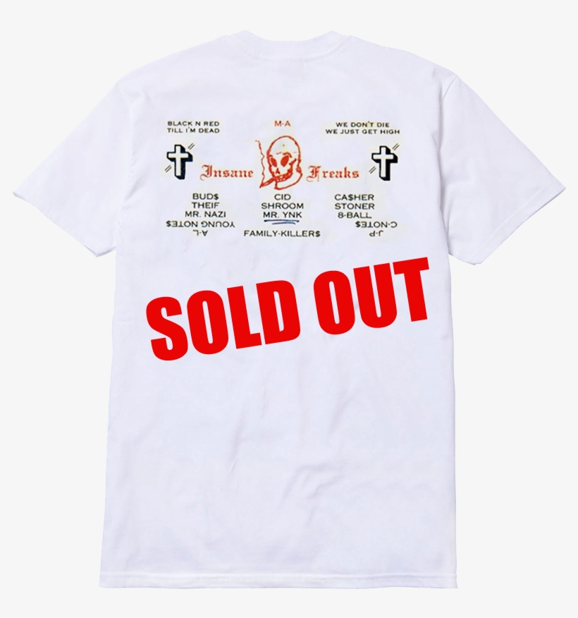 Family Killers Back Soldout - T-shirt, transparent png