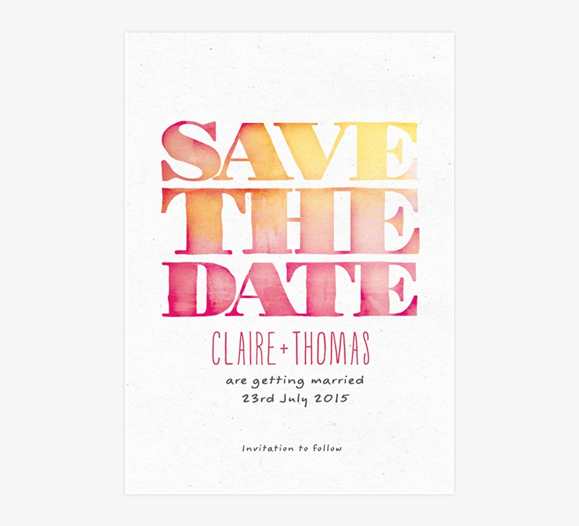 Save The Date - Poster, transparent png