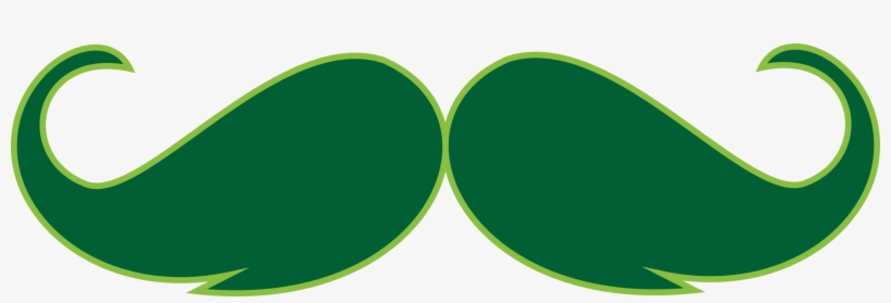 Green Mustache Clip Art - Circle, transparent png