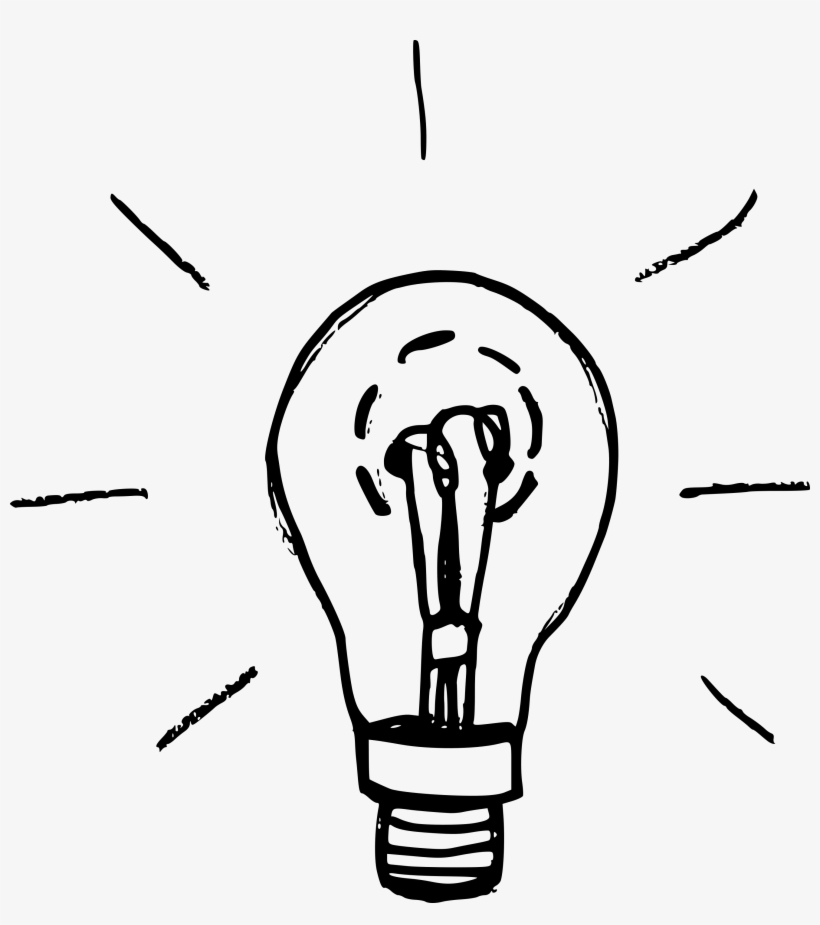 Free Download - Lightbulb Drawing, transparent png