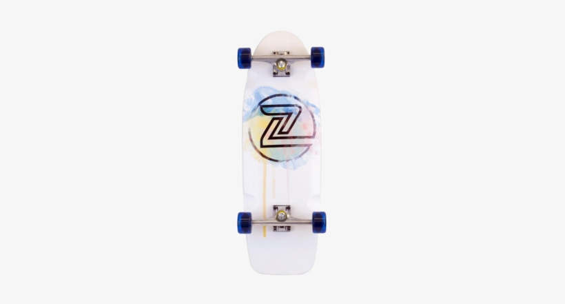 5" Watercolor Complete Skateboard - Longboard, transparent png