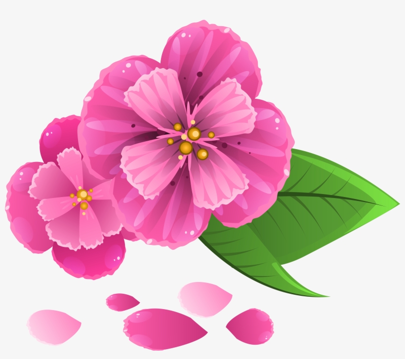 Pink Flowers Png, transparent png