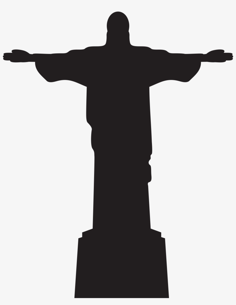 Jesus Christ Statue Silhouette Png Clip Art, transparent png