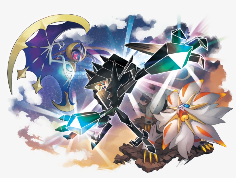The New Pokémon Games On The Nintendo 3ds Are The Most - Solgaleo Lunala And Necrozma, transparent png