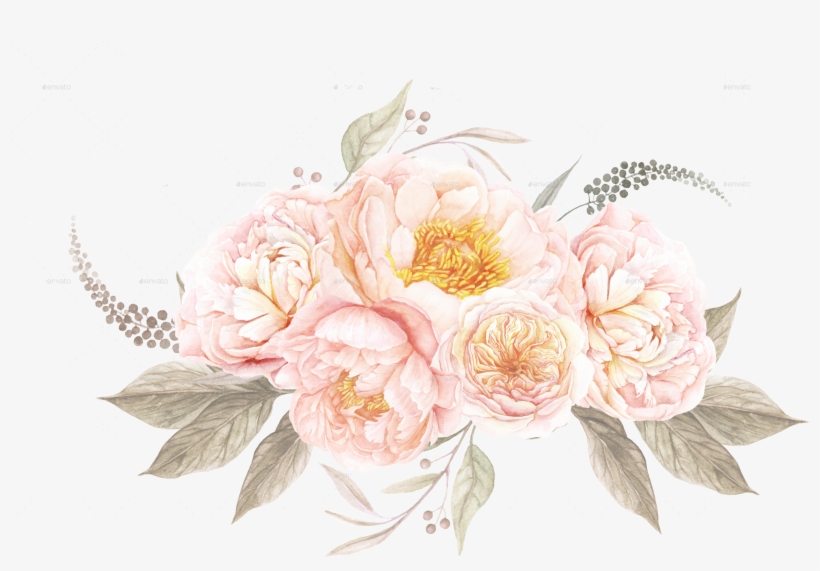 Watercolor Clipart Transparent Clipartxtras Free Desktop - Vintage Watercolor Flowers Png, transparent png