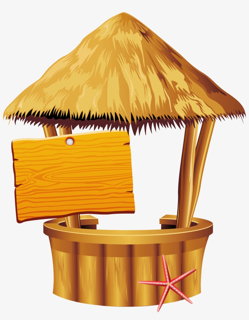 Hawaiian Beach Tiki Bar Png Clipart - Tiki Bar Clip Art, transparent png