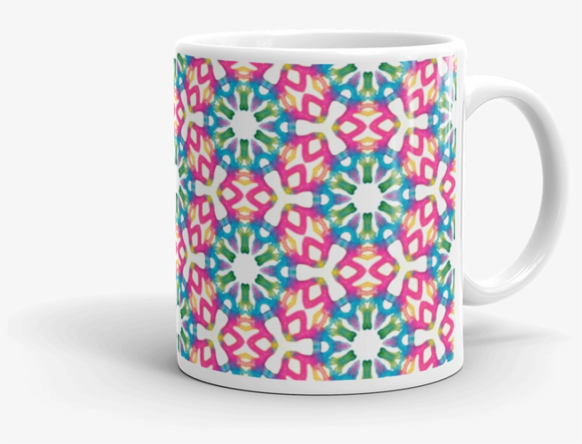 Hippy Watercolor Mug Made In The Usa By Leah Quinn - Mug, transparent png