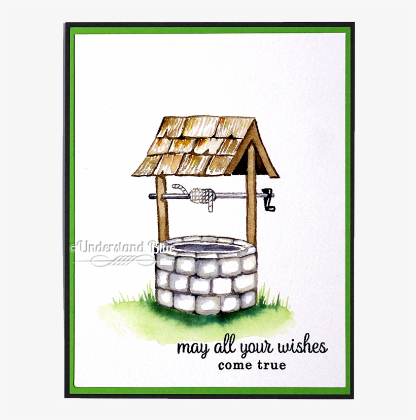 No Line Watercolor Wishing Well By Understand Blue - Picture Frame, transparent png
