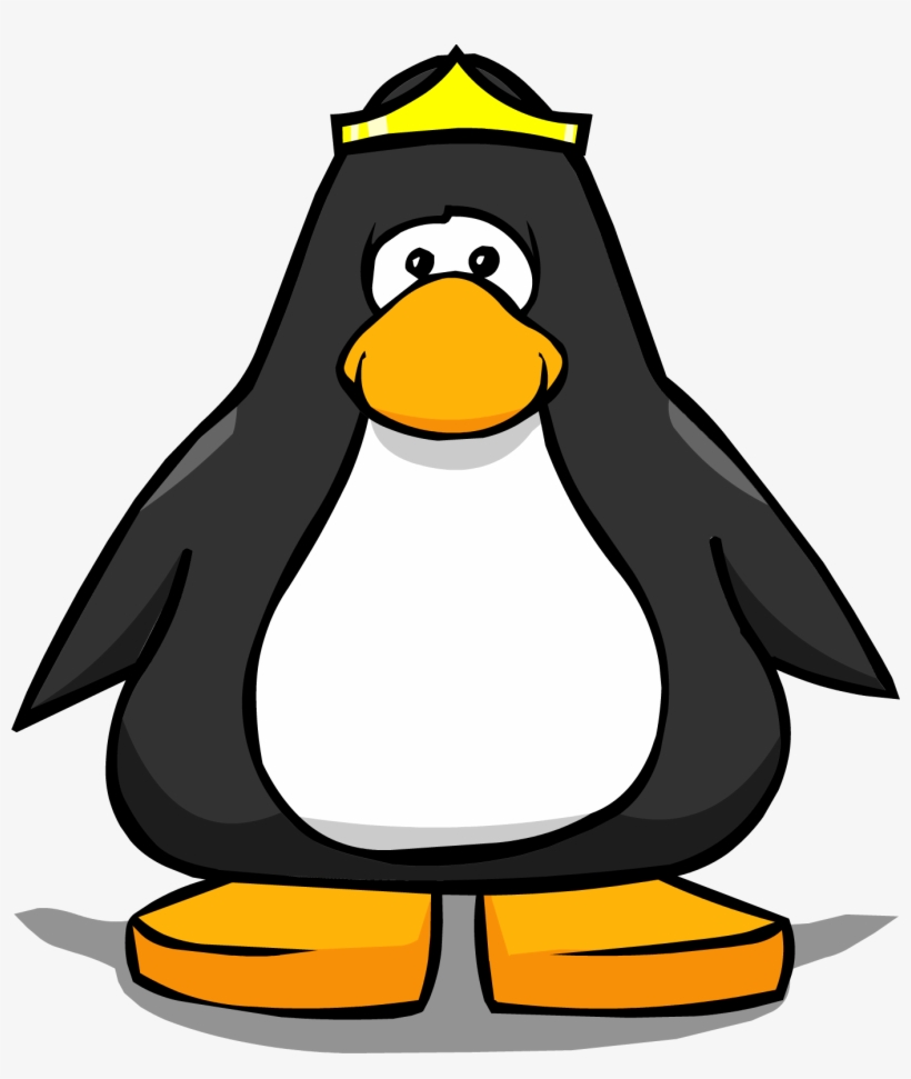 Tiara On Player Card - Penguin With A Medal, transparent png