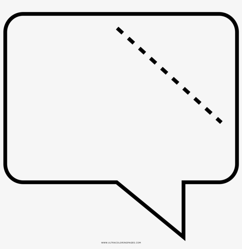 Text Bubble Coloring Page, transparent png