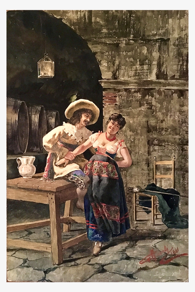 Giuseppe Aureli [1858-1929] Italian - Hobby, transparent png