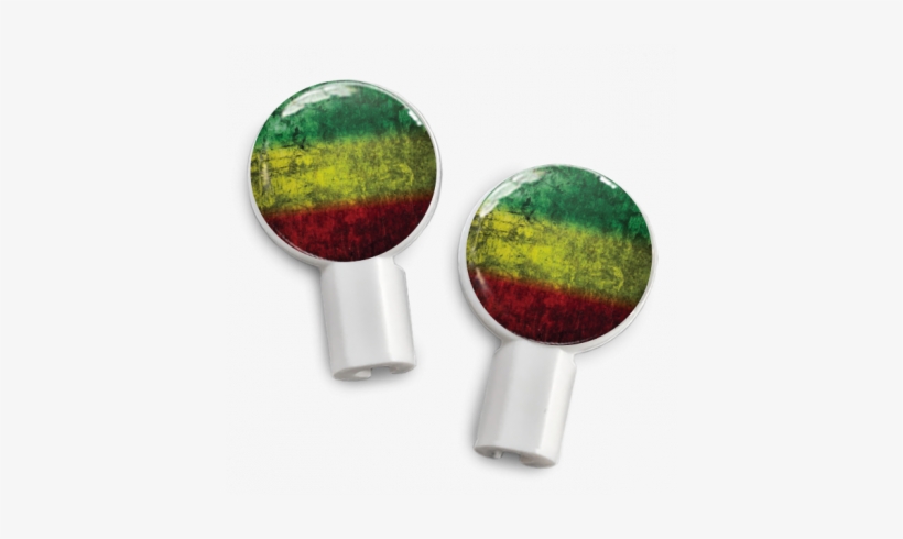 Peace Sign & Rasta Watercolor - Deka Sounds Dekaslides Earbuds Combo Tri Heart + Watercolor, transparent png