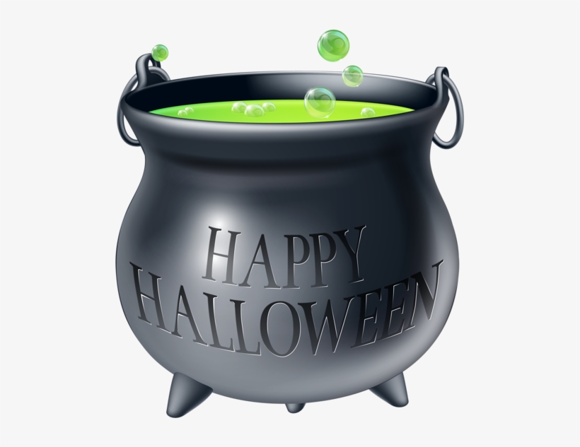 Photo About Cartoon Halloween Witch's Cauldron With - Halloween Cauldron, transparent png