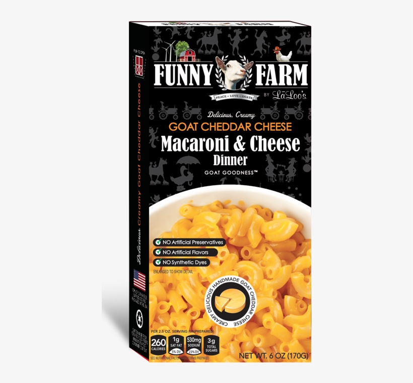 Creamy Cheddar Flavor With No Goaty Aftertastes Funny Farm Mac And