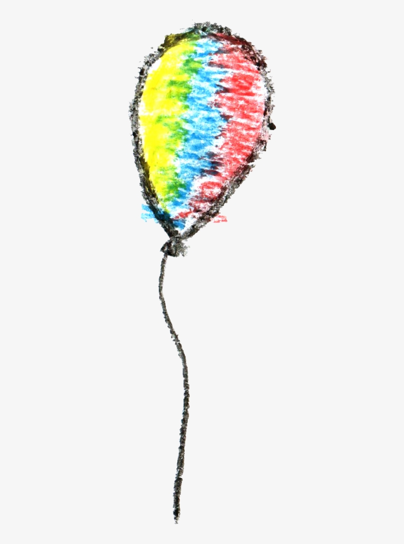 Png File Size - Balloon Crayon Drawing, transparent png