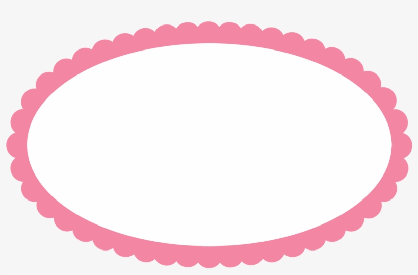 Photoscape Brushes Frames Cutes Rosinha - Frame Oval Rosa Png, transparent png