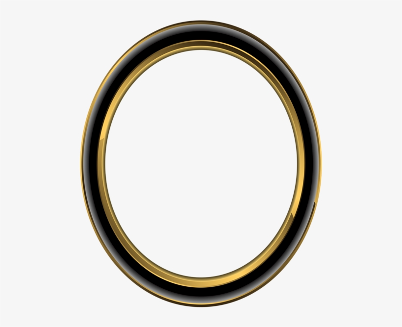 Gold Oval Frame Png - Cornice Tonda, transparent png