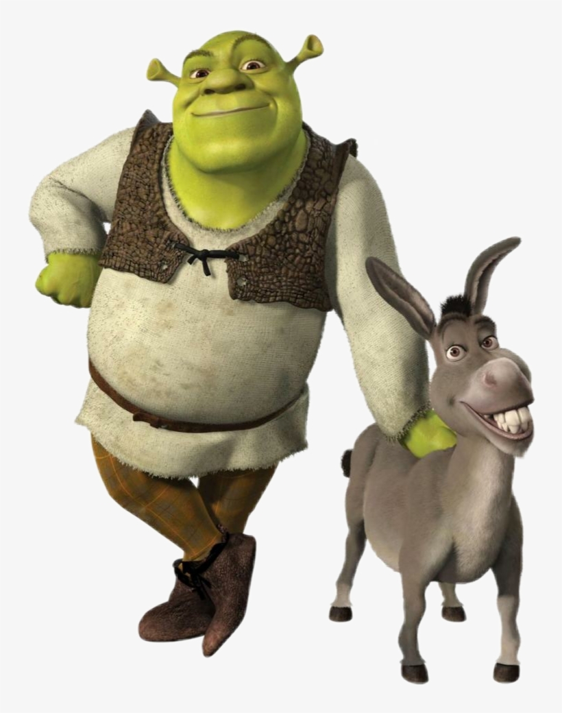 Report Abuse - Shrek And His Donkey, transparent png