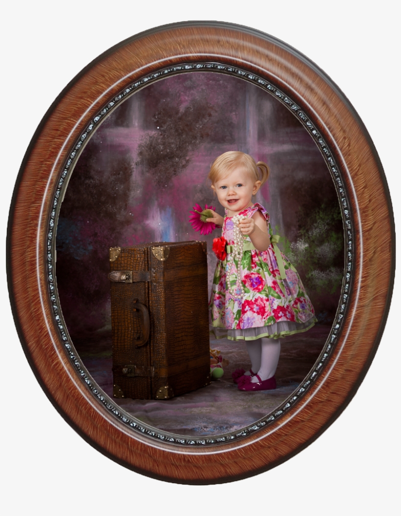 Lilly In An Oval Frame - Video Editing, transparent png