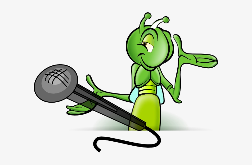 Cricket Microphone Clip Art - El Grillo Del Hogar (spanish Edition), transparent png