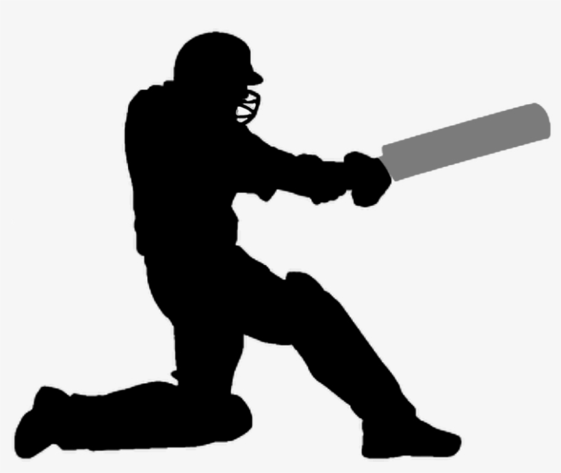 Cricket Clipart Transparent - Cricket Player Logo Transparent, transparent png